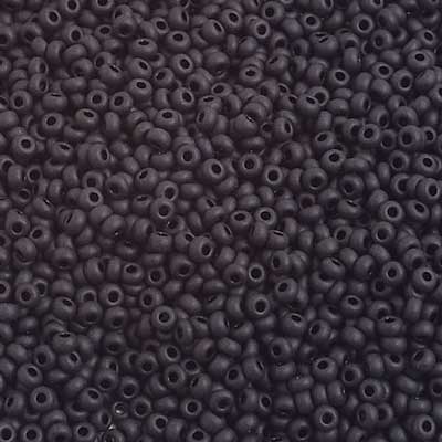 Preciosa Seedbead 10/0 - SB29347 Opaque Black Matt