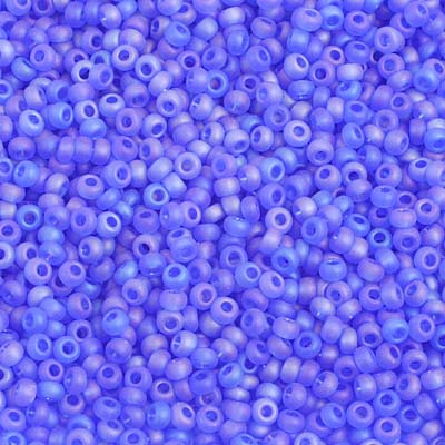 Preciosa Seedbead 10/0 - SB29348 Transparent Blue AB Matt