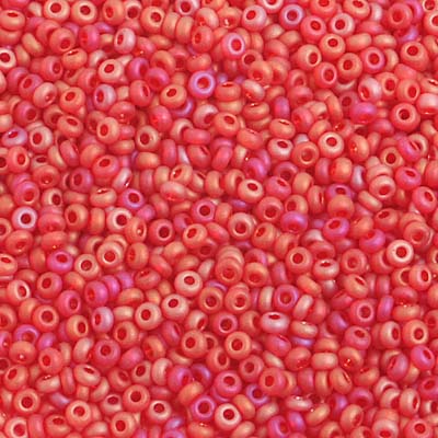 Preciosa Seedbead 10/0 - SB29352 Transparent Red AB Matt