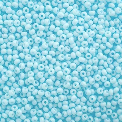 Preciosa Seedbead 10/0 - SB40000 Chalk Light Blue Solgel