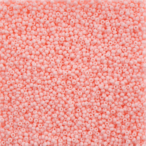 Preciosa Seedbead 10/0 - SB40002 Chalk Light Pink Solgel