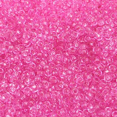 Preciosa Seedbead 10/0 - SB40008 Chalk Crystal Fuchsia Solgel