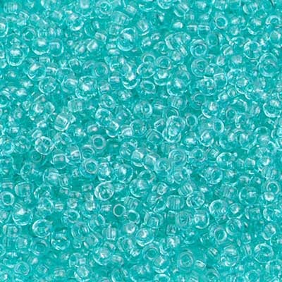 Preciosa Seedbead 10/0 - SB40010 Chalk Crystal Teal Green Solgel