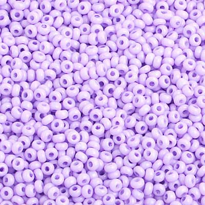 Preciosa Seedbead 10/0 - SB40034 Chalk Dyed Purple Solgel