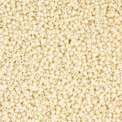 Preciosa Seedbead 10/0 - SB40040 Chalk Bone Solgel