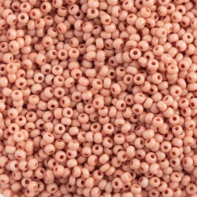 Preciosa Seedbead 10/0 - SB40041 Chalk Dyed Pink Solgel