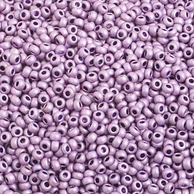 Preciosa Seedbead 10/0 - SB42015 Chalk Metallic Mauve Matt Terra Color