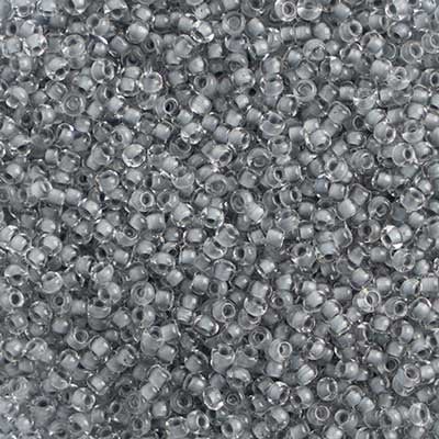 Preciosa Seedbead 10/0 - SB42031 Colorlined Grey Terra Color