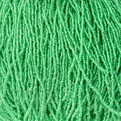 Preciosa Seedbead 10/0 - SB42035S Colorlined Hot Green Terra Color Strung