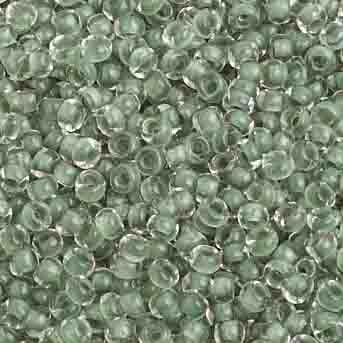 Preciosa Seedbead 10/0 - SB42038 Colorlined Dark Olive Terra Color