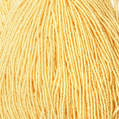 Preciosa Seedbead 10/0 - SB42041S Colorlined Pale Yellow Terra Color Strung