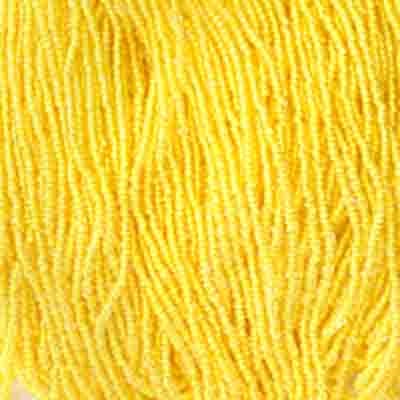 Preciosa Seedbead 10/0 - SB42042S Colorlined Yellow Terra Color Strung