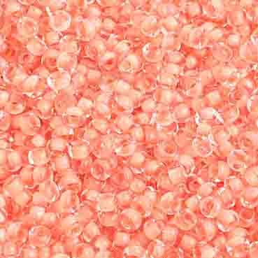 Preciosa Seedbead 10/0 - SB42044 Colorlined Orange Terra Color