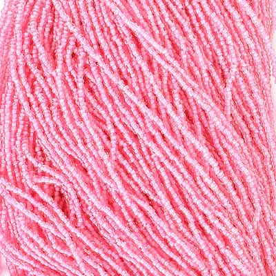 Preciosa Seedbead 10/0 - SB42045S Colorlined Pink Terra Color Strung