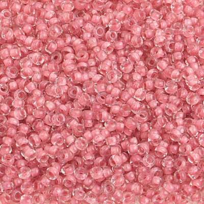 Preciosa Seedbead 10/0 - SB42046 Colorlined Terracotta Terra Color