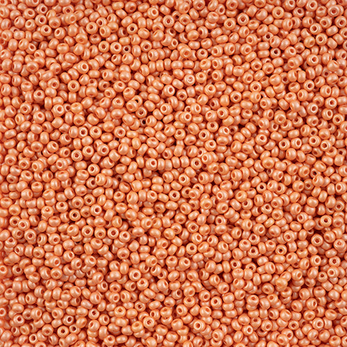 Preciosa Seedbead 10/0 - SB42104 Chalk PermaLux Dyed Apricot