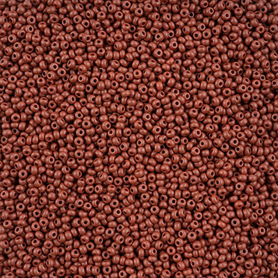 Preciosa Seedbead 10/0 - SB42106 Chalk PermaLux Dyed Brown