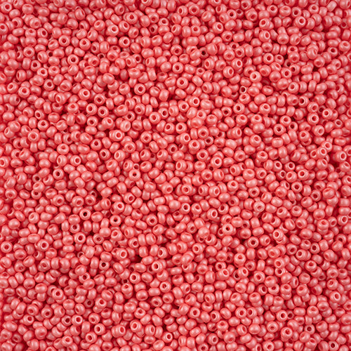 Preciosa Seedbead 10/0 - SB42108 Chalk PermaLux Dyed Pink