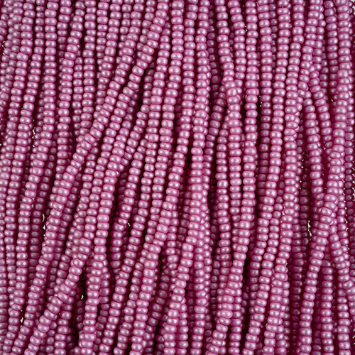 Preciosa Seedbead 10/0 - SB42111S Chalk PermaLux Dyed Violet Strung