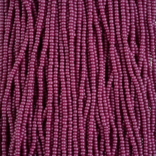 Preciosa Seedbead 10/0 - SB42112S Chalk PermaLux Dyed Purple Strung