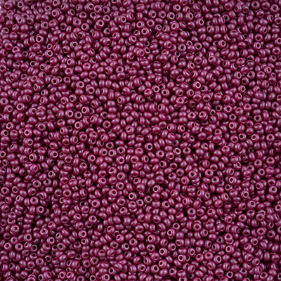 Preciosa Seedbead 10/0 - SB42112 Chalk PermaLux Dyed Purple