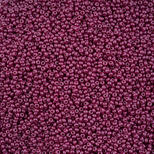 Preciosa Seedbead 10/0 - SB42112 Chalk PermaLux Dyed Purple