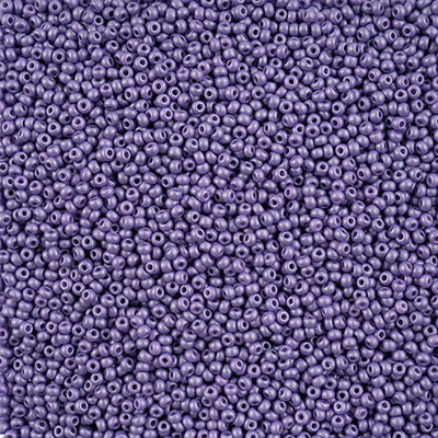 Preciosa Seedbead 10/0 - SB42113 Chalk PermaLux Dyed Lavender