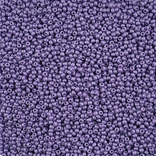 Preciosa Seedbead 10/0 - SB42113 Chalk PermaLux Dyed Lavender