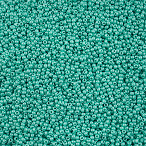 Preciosa Seedbead 10/0 - SB42115 Chalk PermaLux Dyed Mint