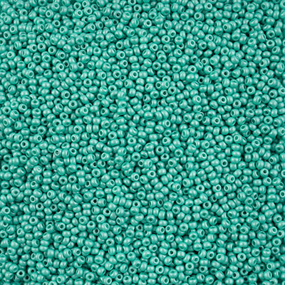 Preciosa Seedbead 10/0 - SB42115 Chalk PermaLux Dyed Mint