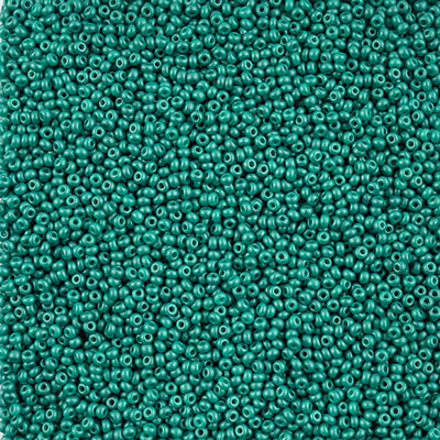 Preciosa Seedbead 10/0 - SB42116 Chalk PermaLux Dyed Sea Green