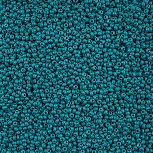 Preciosa Seedbead 10/0 - SB42117 Chalk PermaLux Dyed Teal