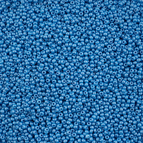 Preciosa Seedbead 10/0 - SB42119 Chalk PermaLux Dyed Light Blue