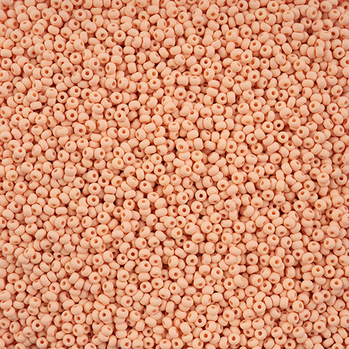 Preciosa Seedbead 10/0 - SB42126 Chalk PermaLux Dyed Apricot Matt