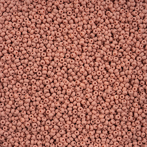 Preciosa Seedbead 10/0 - SB42127 Chalk PermaLux Dyed Light Brown Matt