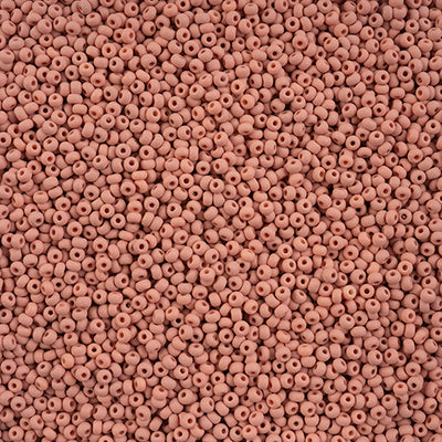 Preciosa Seedbead 10/0 - SB42127 Chalk PermaLux Dyed Light Brown Matt