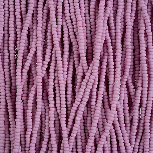 Preciosa Seedbead 10/0 - SB42133S Chalk PermaLux Dyed Violet Matt Strung