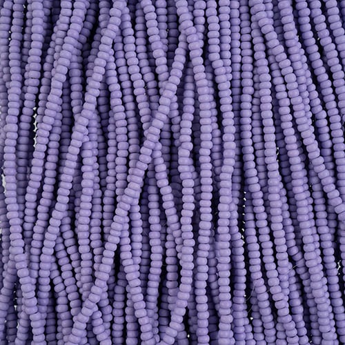 Preciosa Seedbead 10/0 - SB42135S Chalk PermaLux Dyed Lavender Matt Strung