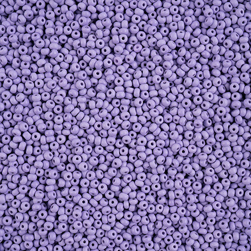 Preciosa Seedbead 10/0 - SB42135 Chalk PermaLux Dyed Lavender Matt