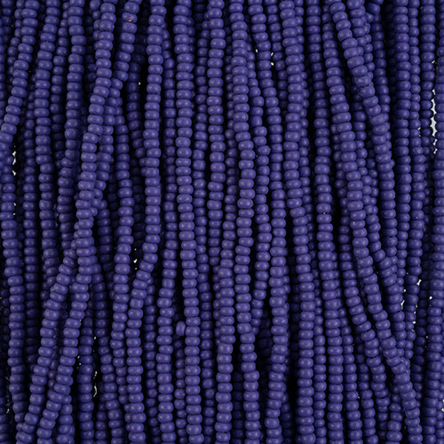 Preciosa Seedbead 10/0 - SB42136S Chalk PermaLux Dyed Dark Violet Matt Strung