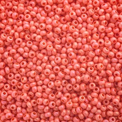 Preciosa Seedbead 10/0 - SB43109 Chalk Pink Rainbow Solgel