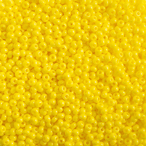 Preciosa Seedbead 10/0 - SB43111 Chalk Terra Intensive Yellow