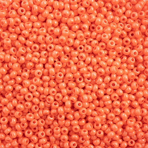 Preciosa Seedbead 10/0 - SB43112 Chalk Terra Intensive Orange