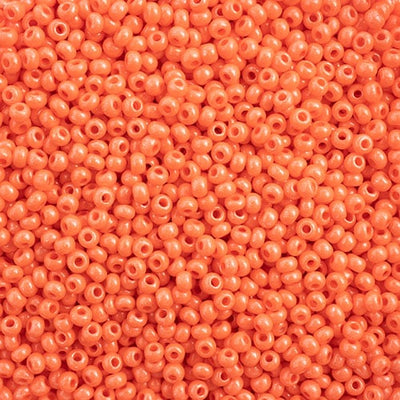 Preciosa Seedbead 10/0 - SB43112 Chalk Terra Intensive Orange