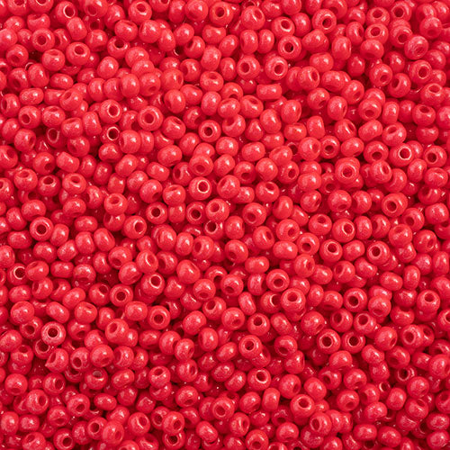 Preciosa Seedbead 10/0 - SB43115 Chalk Terra Intensive Red