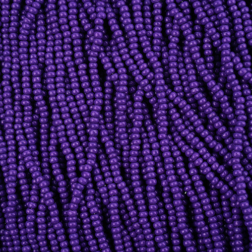 Preciosa Seedbead 10/0 - SB43116S Chalk Terra Intensive Purple Strung