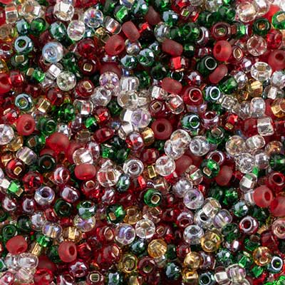 Preciosa Seedbead 8/0 - SB00095 Silverlined Multi Matt Iris