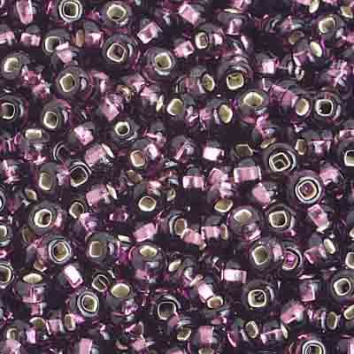 Preciosa Seedbead 8/0 - SB01008 Silverlined Purple