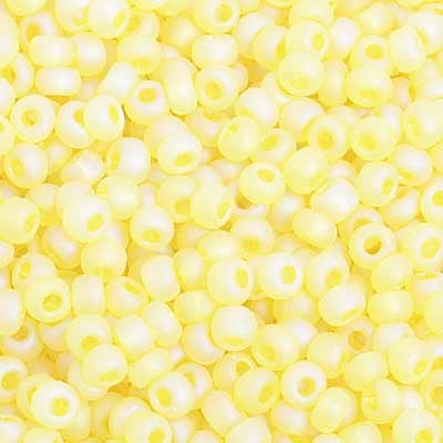 Preciosa Seedbead 8/0 - SB01022 Transparent Yellow AB Matt