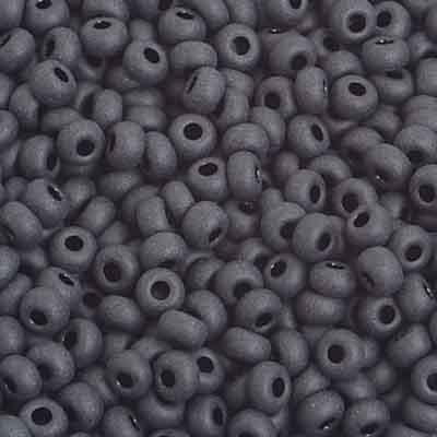 Preciosa Seedbead 8/0 - SB01025 Opaque Black Matt